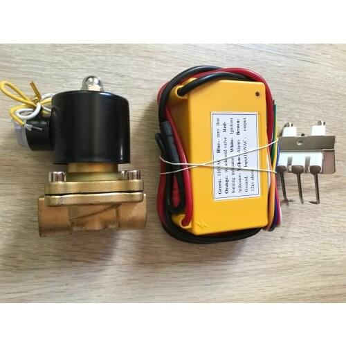 110VAC gas ignition transformer unit+spark plug+110V (1/2)soleniod valve high power output gas ignition controller