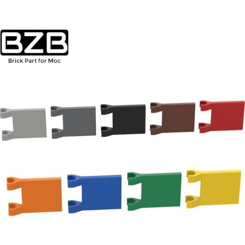 BZB MOC 60779 2x2 Banner 11055 2335 Creative High Tech Building Block Model Kids Toys DIY Brick Parts Best Gifts