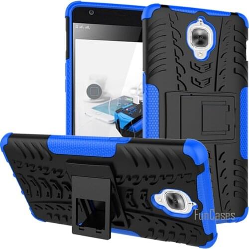 For OnePlus 3 Three 3rd Generation Case Hybrid Kickstand Dazzle Rugged Rubber Armor Hard PC+TPU Stand Function Shockproof Case