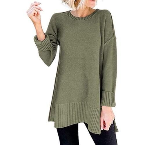 Jumpers sweater pullover Autumn Winter O Neck Loose Pullover Warm Long Sleeve Elastic Knitted Pullover Sweater Women свитер