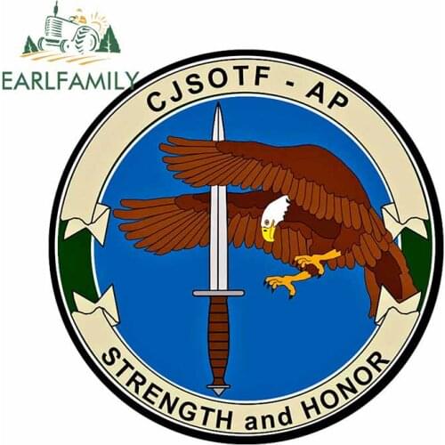 EARLFAMILY 13cm x 13cm for Strength and Honor Decal Self Adhesive Sticker Car Window Bumper Decoration Waterproof Graphics