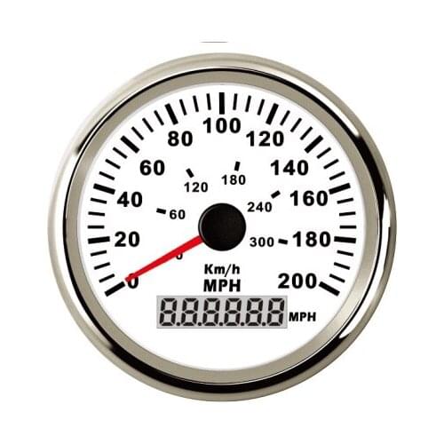 Warranted New 85mm GPS Speedometer Odometer 0-200MPH with mating atenna