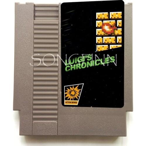 Luigs Chronicles Game Cartridge Card for 72 Pin 8 Bit Video Game Console retro Classic Card