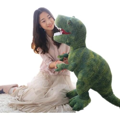 Hot animal dinosaur doll giant plush toy Tyrannosaurus Rex doll soft pillow for boy birthday Childrens day gift 80cm 110cm