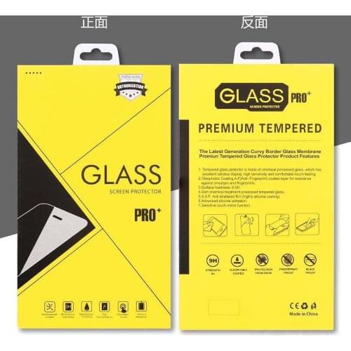50pcs Universal Cardboard Paper Box Retail Packaging For iphone 11 pro XR XS Max SE 6s 7 8 Plus Tempered Glass