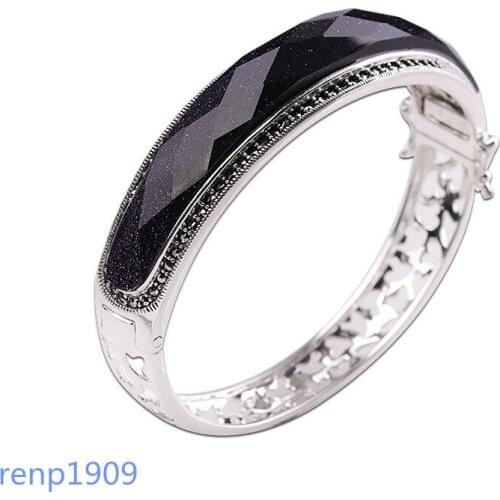 KJJEAXCMY boutique jewelry S925 sterling silver jewelry womens blue sand bracelet