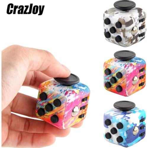 Antistress cube Relief Dice Anxiety Kids Attention Focus Toys Funny Decompression Cube Plastic Gaming Toys For Adult Child Gift