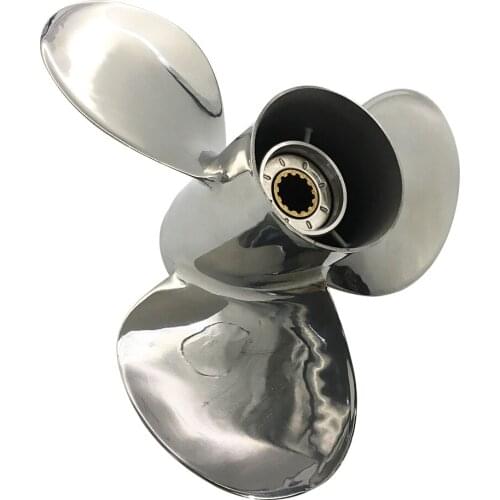 Boat Propeller 11 3/4x11 for Honda 40HP-50HP 3 Blades Stainless Steel Prop SS 13 Tooth RH OEM NO: 59133-ZV5-011AH 11.75x11