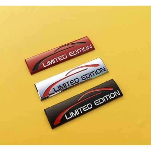 3D Metal Limited Edition Custom Auto Fender Emblem Trunk Sport Badge Decal Sticker Car Accessories