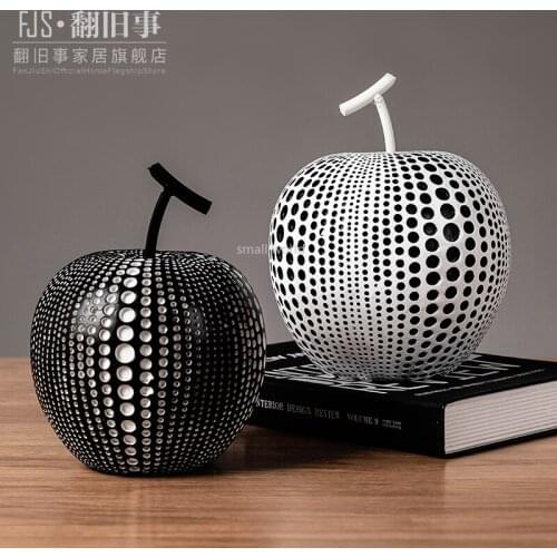 TV cabinet desktop Resin Apple art decoration home decoration accessories for living room resin charms european nordic decor
