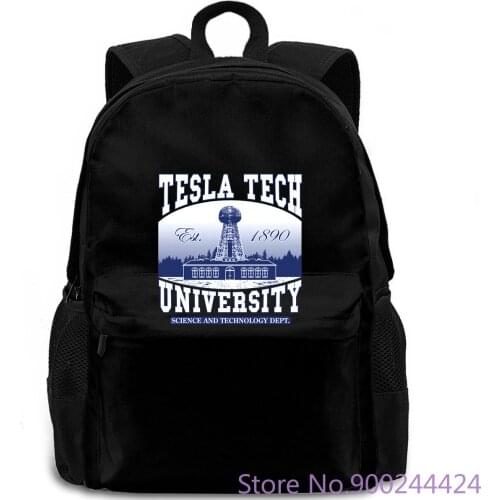Nikola Tesla , Tesla Tech University, Free Energy , Wardenclyffe Casual Printed Size S-3Xl backpack