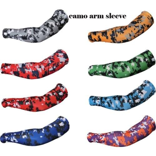 NEW! Camo Compression Sports fishing Arm Sleeve Moisture Wicking softball, baseball ,cycling sleeve