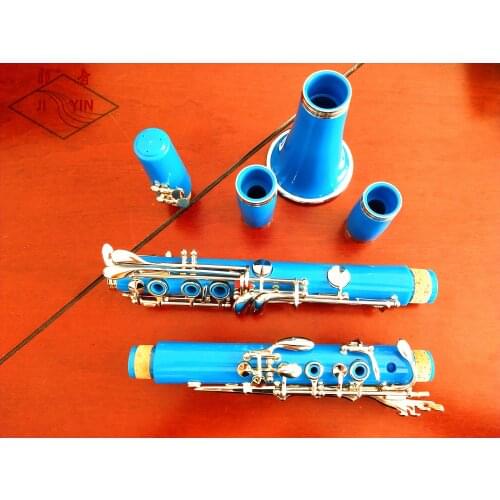 JI YIN new Brand New Professional School Band Black 17 key Bb Clarinet