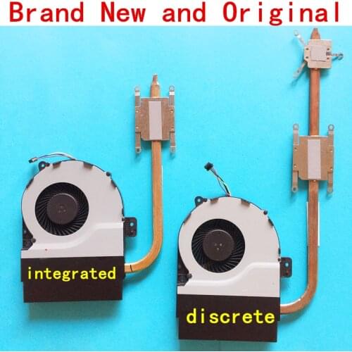 New notebook CPU fan heatsink radiator copper tube module for ASUS X751MD A751LX DELTA DC5V 0.40A KSB0705HBA01 cooling Cooler