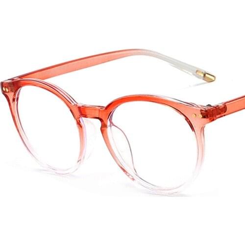 Reading Anti Blue Light Glasses For Women Men Retro Rice Nail Round Frame Eyewear High Quality Gradient Eyeglasses Female 2021