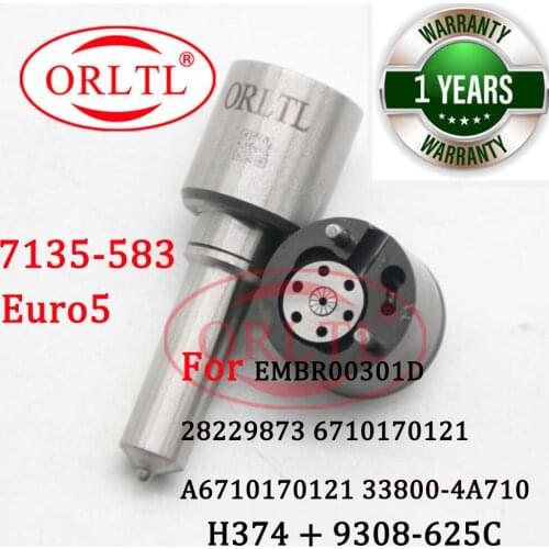 ORLTL 7135-583 Diesel Fuel Injector Overhual Kits Nozzle G341 Control Valve 9308-625C for EMBR00301D