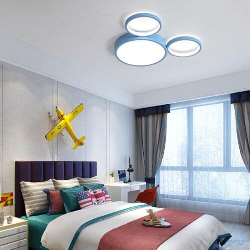 Nordic modern new cartoon bedroom ceiling lamp childrens room LED lamp kindergarten eye protection lamp
