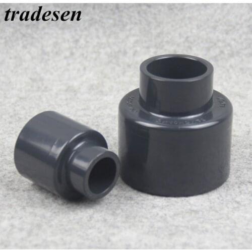 1pcs Gray Black Tube Fitting I.D63-110mm to 20-90mm Reducing Straight Connectors Garden Water Pipe Connector PVC Pipe Fittings