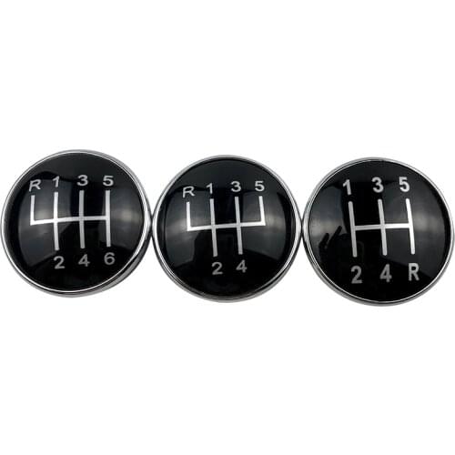 Car Gear Shift Knob Emblem Cap Cover For Audi A3 S3 8L A4 S4 B6 B7 A6 C6 VW Passat B5 3BG B6 B7 CC 3C Golf 4 MK4 Bora Jetta