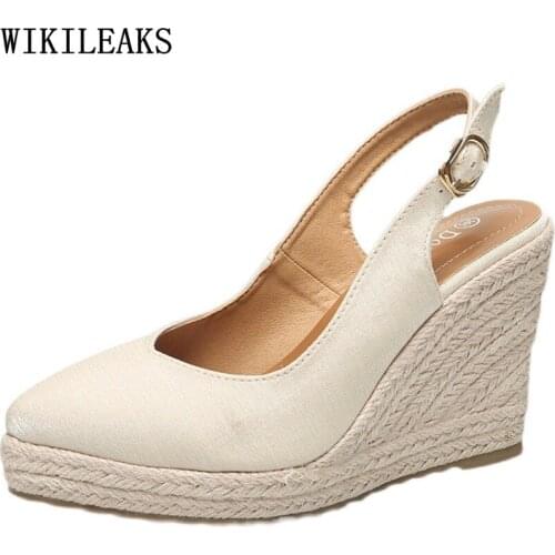 Sandals Women Summer 2021 Woman Pumps Mary Jane Shoes Platform Slingback Shoes High Heels Women Wedges Sandals for Women Scarpe