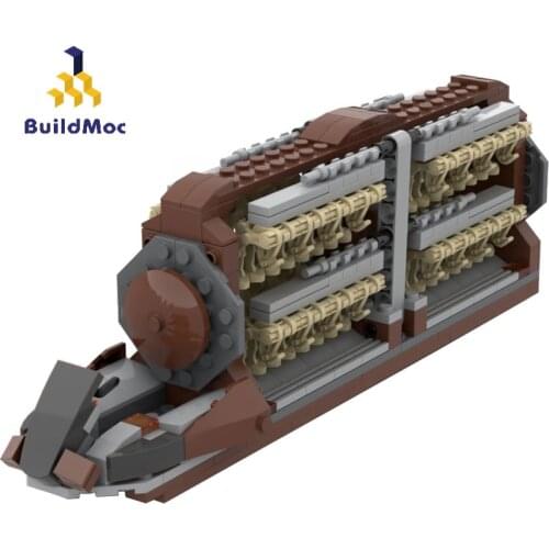 Buildmoc Weapons Droid Platoon Attack Craft MOC Spaceship Warship Car Transporter Building Blocks Bricks Weapons Childrens Toys