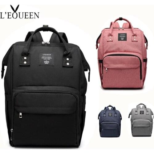 LEQUEEN Diaper Bag Baby Care for Daddy Mummy Nursing Bag Large Storage Travel Backpack Stroller Bag Nappy Bag
