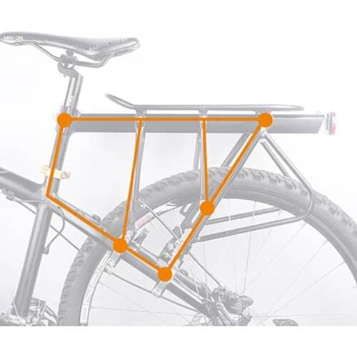 Bike Rack Carbon Mtb Frame Soporte Movil Motocicleta Bicycle Equipment Accessories Flat Telescopic Carrier Cycling