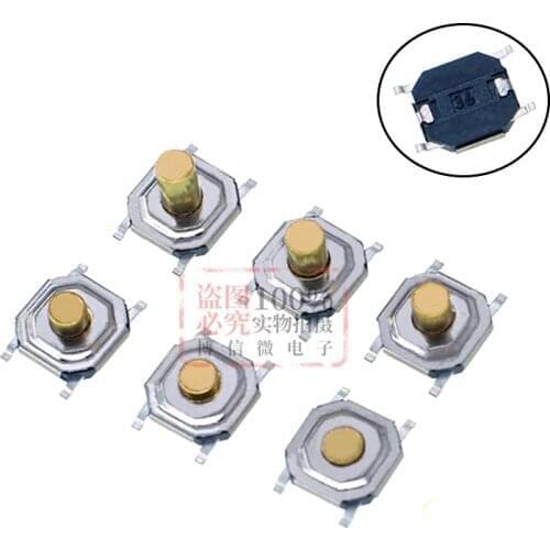 1000PCS/Lot SMD Push Button Switch Copper-Head Tact Microswitch 4*4*2/2.3/2.5/3/3.5/4.3H