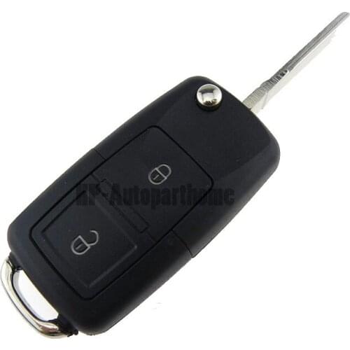 2 BTN Flip Car Remote Key Shell for Volkswagen VWJetta Golf 4 5 Passat B5 B6 Tiguan Beetle Polo Bora Anahtar For SEAT SKODA