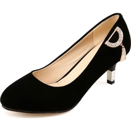 OversizedHigh heeled single shoes decorated with pointed water drill ladies high heels women shoes woman pumps