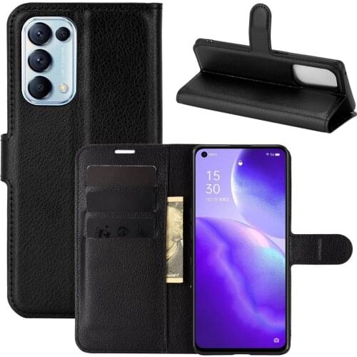 Book Style PU Leather Case Cover for OPPO RENO 5 5G Flip Wallet Phone Bags Cases with Stand for OPPO RENO 5 5G