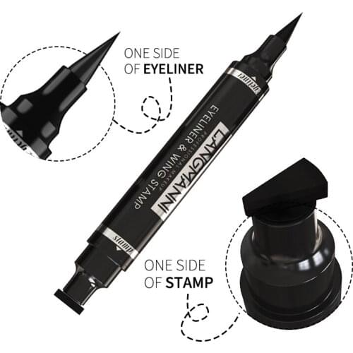 Black Double-ended Seal Eyeliner Long-lasting Non-smudge Waterproof Sweat-proof And Quick-drying Liquid TSLM1