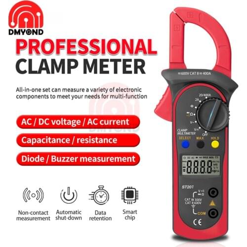 ST210 Professional True RMS 6000 Counts Clamp Meter DC AC 600A Digital Multimeter Clamp Current Tester for Eletric Tool