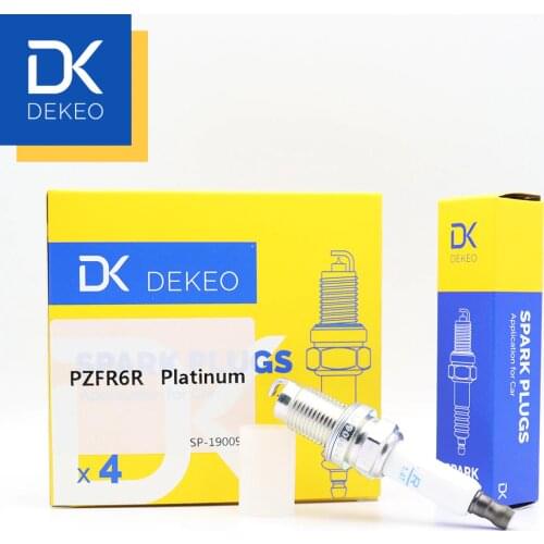 Dekeo For AUDI A1 A3 SEAT Altea León Toledo SKODA Fabia Octavia Rapid Superb Yeti Spark Plug Double Platinum PZFR6R