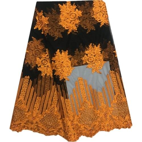 Cheap Sale Latest African Lace Fabric High Quality French Tulle Lace Fabric Nigerian Milk Silk Lace Fabric Net Lace For Dress