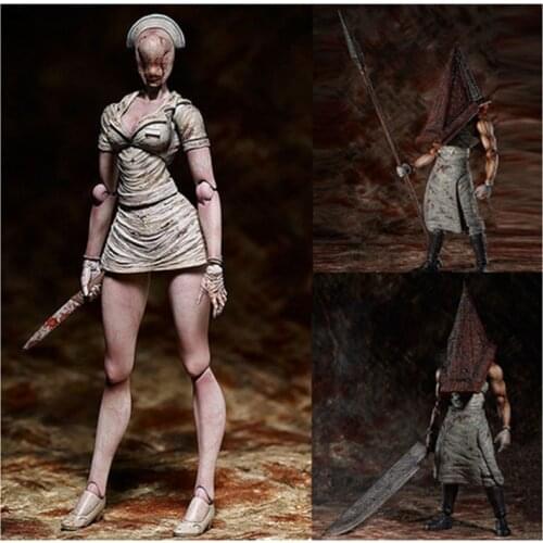 6inch Figma Sp-055 Silent Hill 2 Red Pyramd Thing Figure Bubble Head Nurse Sp-061 Action Figure Halloween Toy Doll Gift