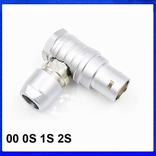 FLA 00 1S 2S 1 2 3 4 5 6 7 8 10 Pin Connector Half Moon Circular FLA Angle Plug