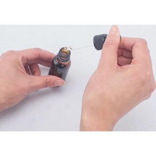 1PCS 5/10/15/20/30/50/100ml Dropper Bottle Amber essential oil Glass Aromatherapy Liquid Brown Drop for massage Pipette Bottles