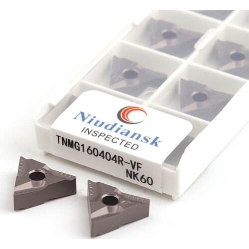 TNMG160404R-VF NK60 TNMG160408R/TNMG160404L/TNMG160408L CNC Lathe metal Tools Turning blade Carbide Insert Machining Cut Steel