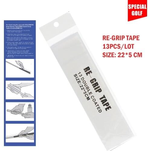 Hot Sale 13Pcs/Set Golf Grip Tape Double Sided Golf Club Grips Pre-Cut Golf Rubber Strips Strong Adhesiveness