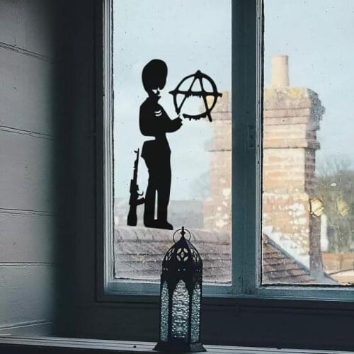 Window Wall Decals Halloween Decoration 3D Black Witch Decals Party DIY Wall Sticker Bar Room Party Scary Decor Props Supplies