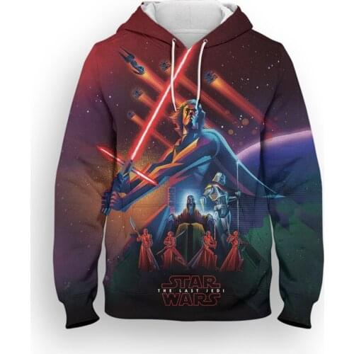 Marvel Star Wars Cool Mens Hoodies Casual Spring Autumn 3D Print Children Sweatshirts Streetwear Womens Clothing