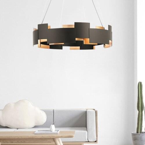 Nordic design restaurant chandelier creative post-modern circular light luxury Indoor living room chandelier