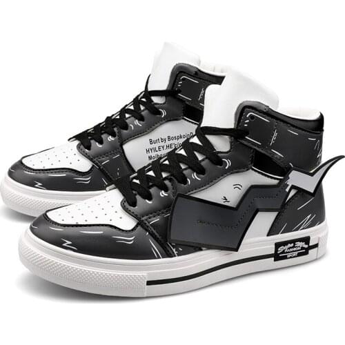 2019 Hot Men Shoes Fashion Warm Fur Winter Men Boots Autumn Leather Footwear For Man New High Top Canvas Casual Shoes Men