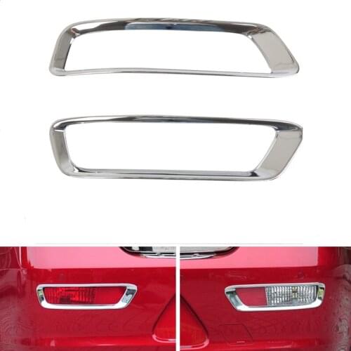 2 Pcs car ABS Rear fog lamp frame sticker/ rear Fog lamp cover sticker with 3M fit for 2013-2014 Chevrolet Cruze hatchback