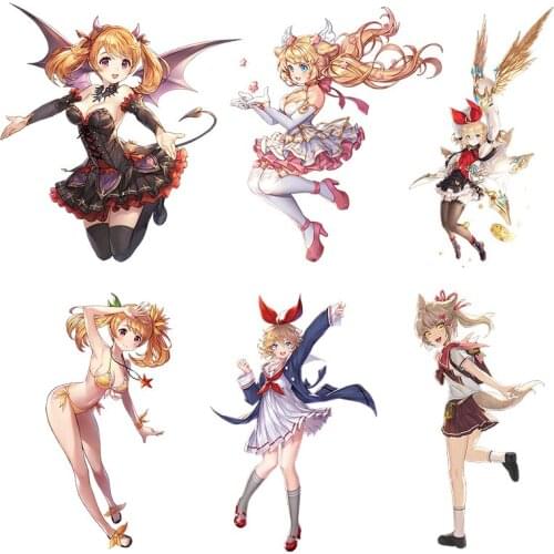 Three Ratels CDM352 Kings Raid Kara Annette sticker for bike motorcycle auto car laptop Waterproof Vinyl Decal wall stickers