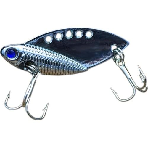 NEW Artificial Zinc Alloy Hard Fishing Lure Fish Shaped Bait Tackle with Treble Hook
