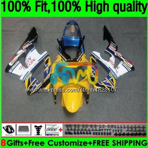OEM For HONDA CBR900RR CBR 929RR 929 900 RR CC 900RR 00 01 107BS.52 Yellow blue CBR900 RR CBR929 RR CBR929RR 2000 2001 Fairing