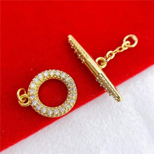 Wholesale DIY Natural Stones Beads Jewelry Making Accessories Silver/Gold/Rose Gold Metal Connector Clasps Findings