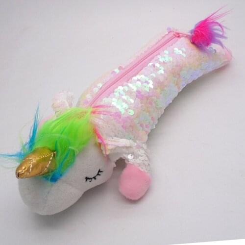 Pencil Cases Material Escolar Unicorn Cute Stationery School Supplies Simpl Large School Girl Bag Useful Pen Box Kawaii Pencase